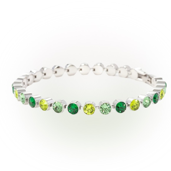 Touchstone Crystal Jewelry - Touchstone Crystal by Swarovski  GREENERY mini ice bracelet  BNIB gorgeous